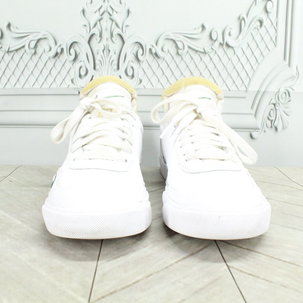 Nike Drop Type Evergreen Aura White Leather Premium Casual Shoe Size 5 Y - Picture 4 of 9